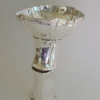 Elliott Pujol, Sterling Chalice, 1974. Sterling silver, 7 1/2" x 5". Photo by Barbara T. Pujol. Collection of Barbara T. Pujol.