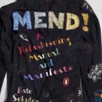 The front cover of Kate’s book, MEND! A Refashioning Manual and Manifesto