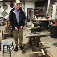 Elliott Pujol in his studio on the campus of Kansas State University, March 10, 2018. Photo by Colleen Terrell.
