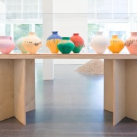 Ai Weiwei: Dropping the Urn (Ceramic Works, 5000 BCE – 2010 CE), installation view
